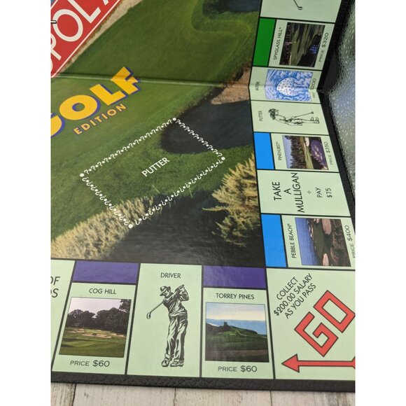 Vintage 1998 Monopoly Golf Edition Game Replacement Board - Picture 3 of 8